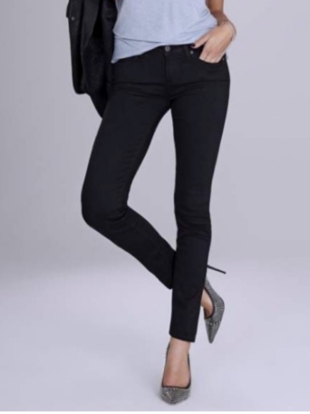 PAIGE Skyline Skinny Black womens jeans size 26